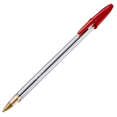 Bolígrafo Bic cristal rojo